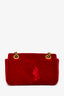 Gucci Red Velvet Marmont Small Shoulder Bag