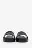 Valentino Black Rubber Atelier 03 Rose Edition 25 40mm Platform Slide Sandals Size 40