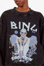 Anine Bing Washed Black 'Harvey AB x TO Elton John' Crewneck Sweater Size S