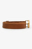 Gucci Brown Leather GG Marmont Thin Belt