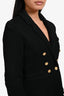 Smythe Black Nylon Double-Breasted Blazer Size 4
