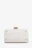 Delvaux White Leather Brillant Mini S Top Handle with Strap