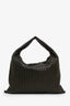 Bottega Veneta Brown Intrecciato Woven Calfskin Leather Large 'Hop' Bag
