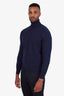 Brunello Cucinelli Navy Cashmere Turtleneck Sweater Size 48 Mens