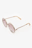Chloe Pink/Silver Round '2152' Sunglasses