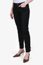 Gucci Black Coated Denim Ankle Zipper Skinny Jean Size 40