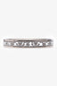 Hermès Palladium/White 'Balcons du Guadalquivir' Narrow Bangle Bracelet