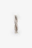 David Yurman Sterling Silver Pave Diamond Petite Infinity Band Ring Size 7.5