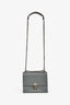Fendi Slate Blue Leather Small 'Kan I' Shoulder Bag