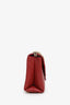 Pre-loved Chanel™ 2018-19 Red Calfskin Chevron Stitched Small Coco Flap Bag
