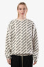 Pull Balenciaga 2022 blanc à imprimé logo, col rond, taille XS
