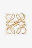 Loewe Gold Toned Anagram Brooch