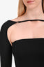 Jacquemus Black Knit Long Sleeve Cut Out Top Size S