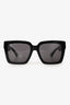 Bottega Veneta Black Rectangle Sunglasses