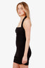 Reformation Black Cotton Halter Neck Dress Size S