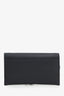 Christian Dior Black Leather Saddle Wallet On Chain Matte Hardware With Pouch