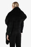 Black/Brown Fox Fur Double Shawl