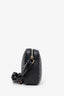 Saint Laurent Black Leather Lou Monogram Camera Bag