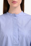 Sofie D'Hoore Blue/White Cotton Striped Long Sleeve Top Size 40