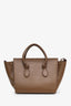 Celine Brown Calfskin Medium Tie Knot Tote Bag
