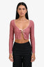 Jaded London Red/White Gingham Print 'Freda' Swim Cardigan Size 4 US