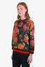 Gucci Green Multicolour Floral Butterfly Sweatshirt Size M