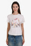 Re/Done White Cotton 'Clink' Short Sleeve T-Shirt Size S