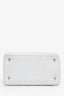 Christian Dior 2007 White Cannage Leather Soft Lady Dior Tote