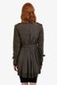 Moncler Green Double Breasted Mid-Length Trench Coat Size 1