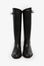 Hermès Black Box Calfskin Leather Jumping Boot Size 37.5