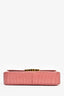 Celine Pink Niloticus Crocodile Teen Triomphe Shoulder Bag