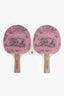 Christian Dior Pink/Grey Dioriviera Table Tennis Racket Set of 2 + Ball