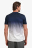 Givenchy Blue/White Logo Ombre T-Shirt Size L Men's