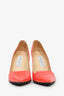 Jimmy Choo Coral Croc Embossed Patent Heels Size 38