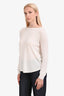 Theory Cream Wool Silk Sweater Size M