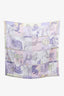Hermès Purple/Multicolour Silk Della Cavalleria Favolosa Carre Scarf 90cm