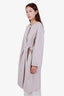 Max Mara Studio Cream Alpaca Wool Belted Hooded Coat Size 0