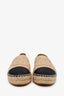 Pre-Loved Chanel™ Nude/Black Leather Captoe CC Espadrilles Size 39