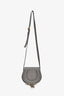 Chloe Grey Leather Small Marcie Crossbody Bag