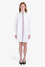 Thom Browne White Oxford Shirt Midi Dress Size 1