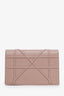 Christian Dior 2017 Pink Leather Diorama Wallet On Chain