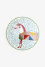 Hermès Porcelain Multicolour Hippomobile Tart Platter