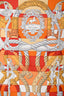 Hermès Orange Red Silk 'Della Cavalleria' Print 40cm Square Scarf