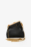 Fendi Brown Nappa Leather Nano First Bag Charm with Chain