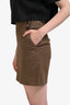 Veronica Beard Brown Houndstooth Mini Skirt Size 6