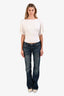 EB Denim Medium Blue Distressed Bootcut Jeans Size 25