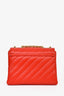 Off-White Red Leather Jackhammer 19 Shoulder Bag