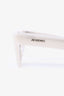 Jacquemus White Square Sunglasses
