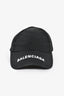 Balenciaga Black Logo Embroidered Cap Size L