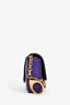Fendi Purple Leather Nano Baguette Charm